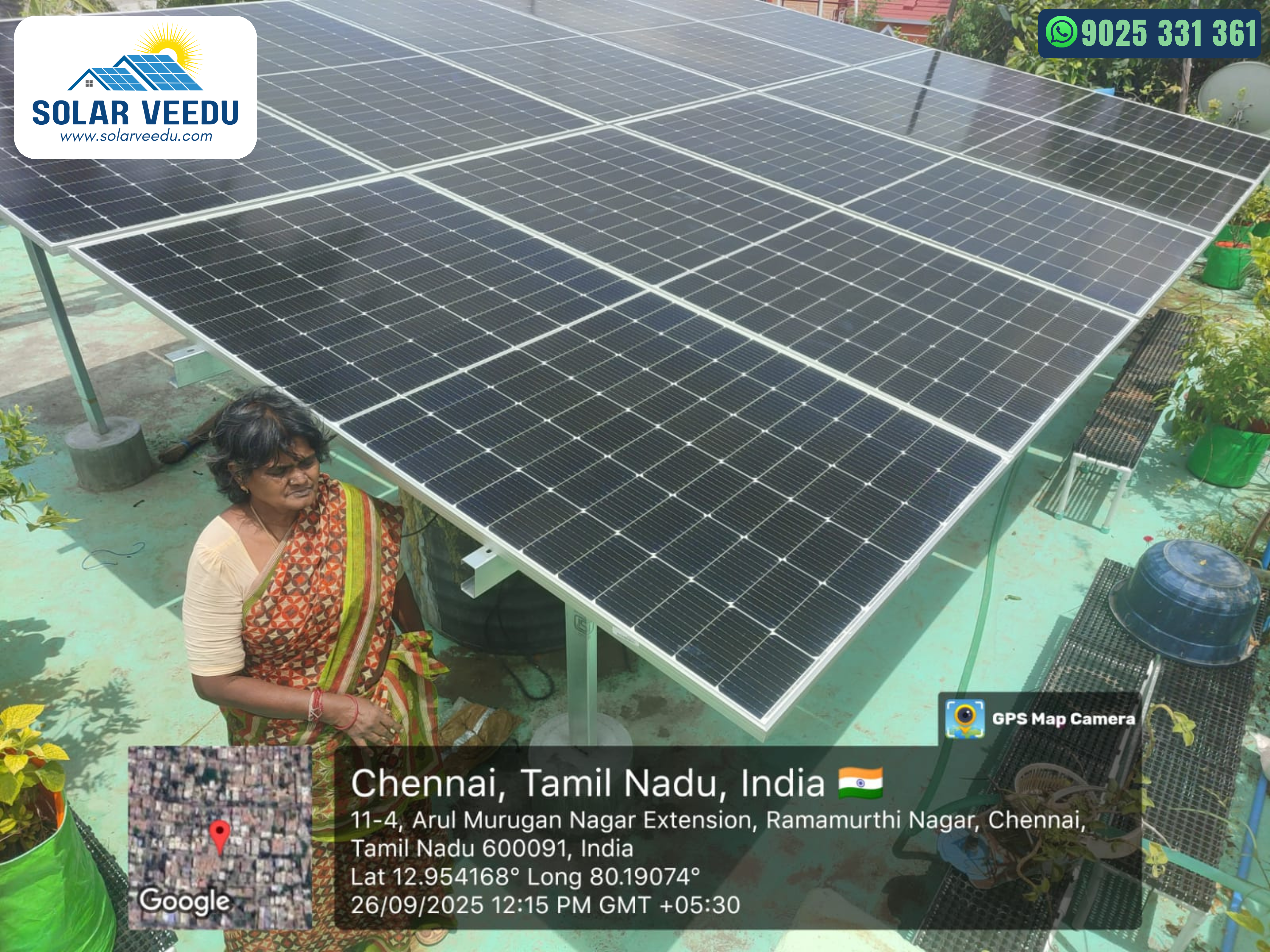 5.5 KW  in Ramamurthi Nagar, Chennai District – Rs.78,000 Subsidy