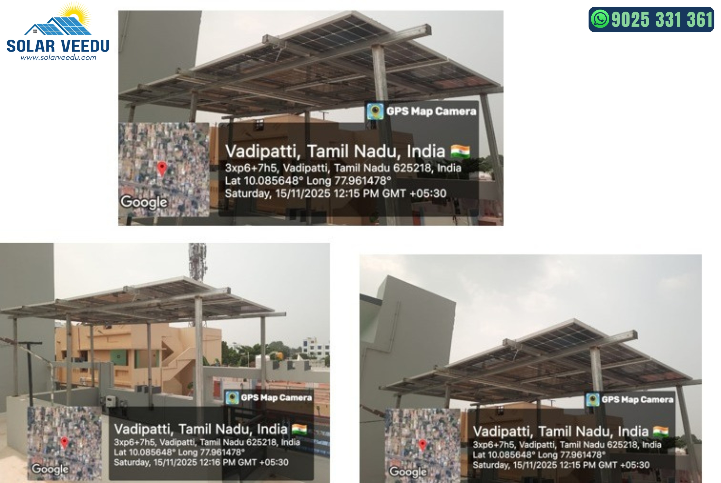 2.2 KW in Vadipatti, Madurai District – Rs.60,000 Subsidy