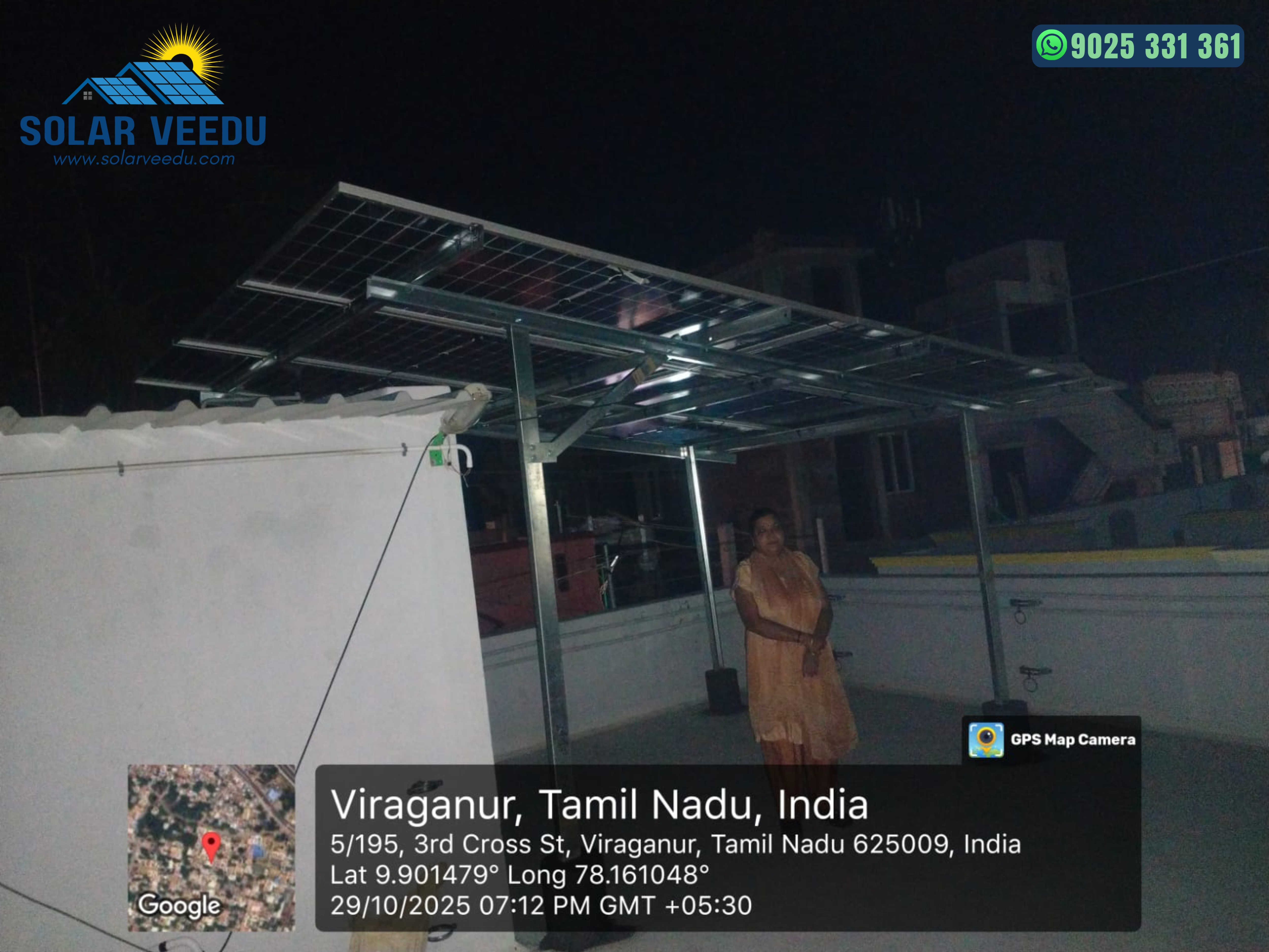3.3 KW in Viraganur, Madurai District – Rs.78,000 Subsidy