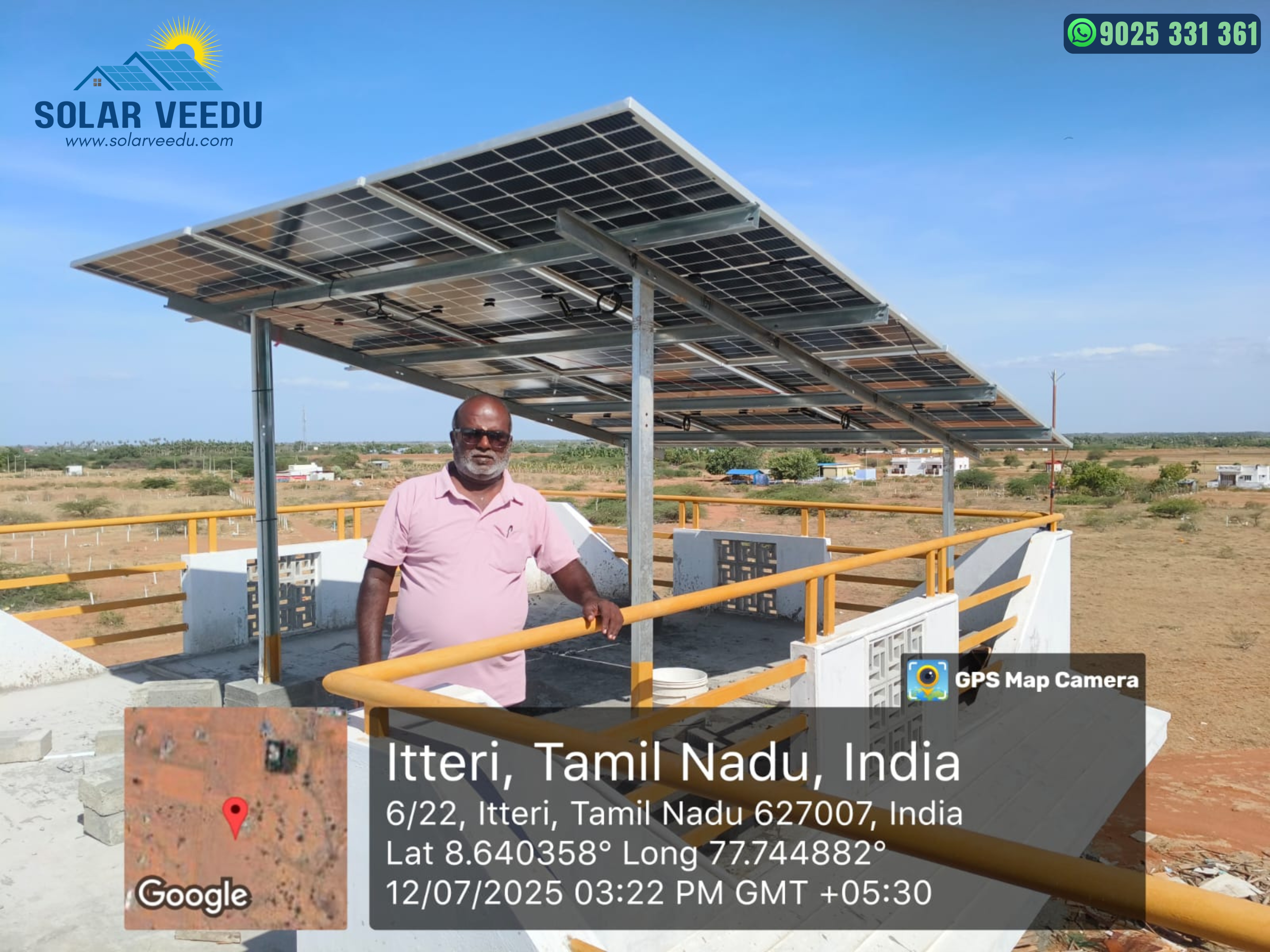 3.3 KW in Itteri, Tirunelveli District – Rs.78,000 Subsidy